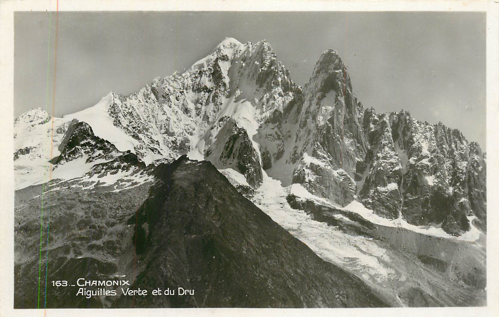 CPA Chamonix Aiguilles Verte et du Dru 