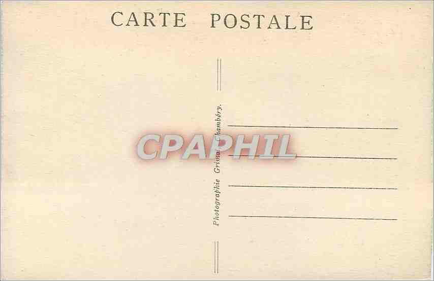 CPA Chambery Savoie Le Chateau des Ducs de Savoie Cour interieure La Tour des Archives  — Rückseite