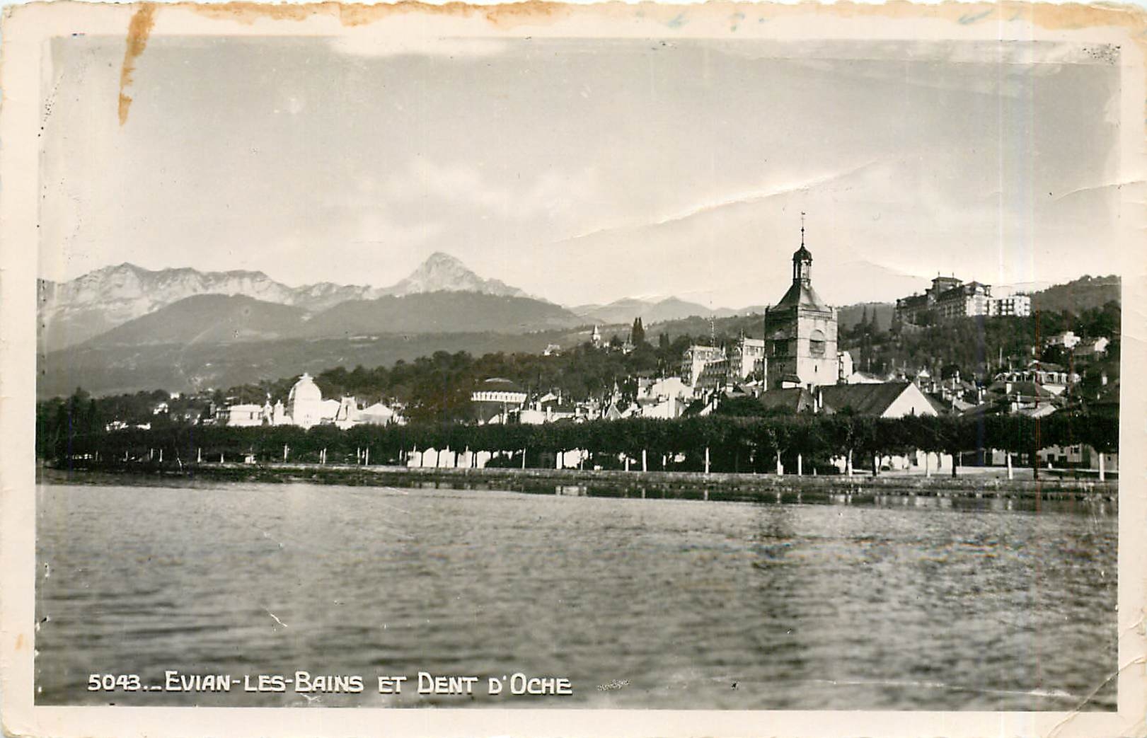 Evian-les-Bains und Dent d'Oche — Panoramablick — Édition Martine-Lémery n°5043