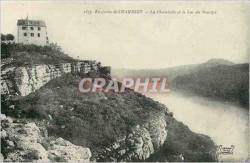 CPA Environs de Chambery La Chambotte et le Lac Bourgel 