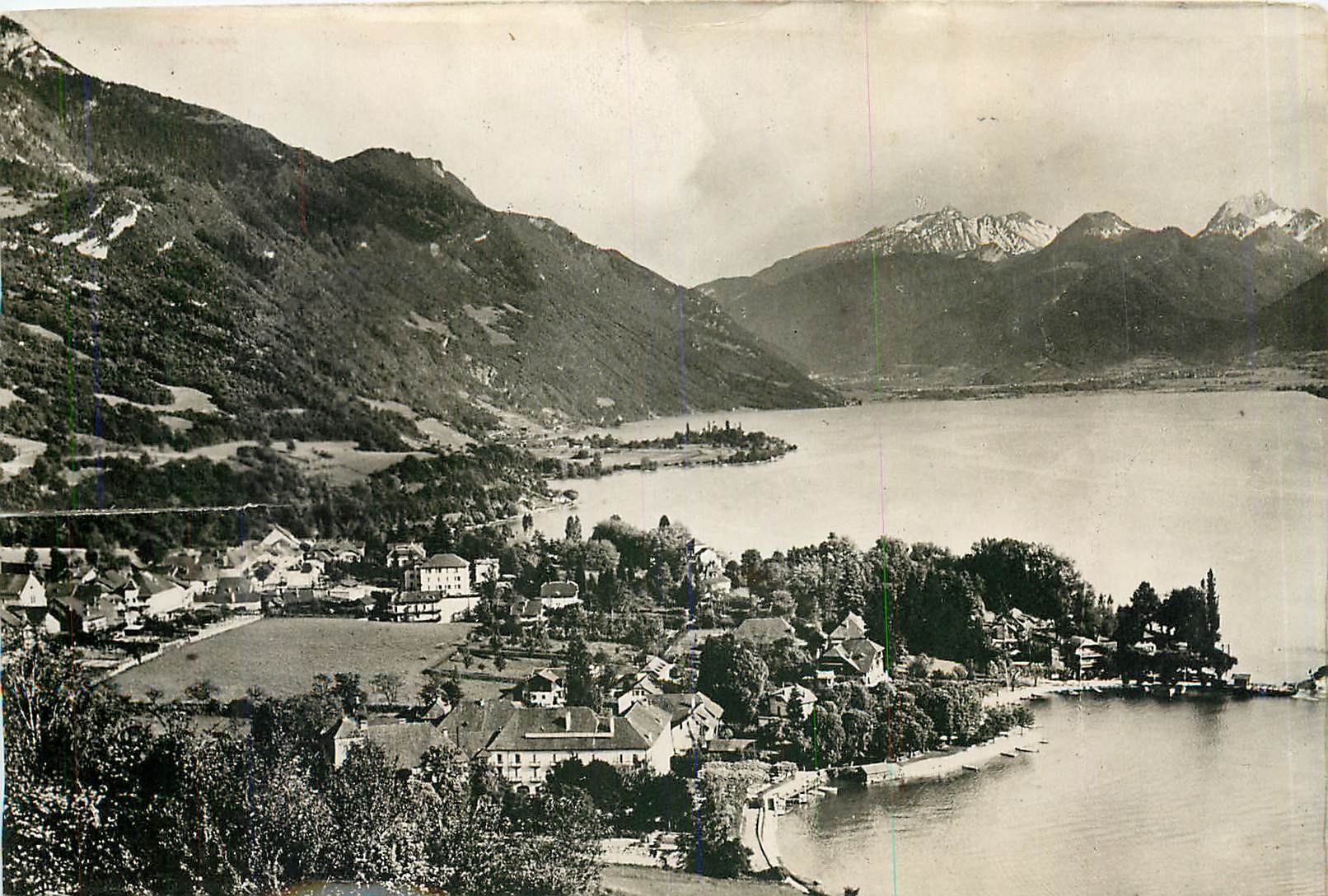 CPA Lac d'Annecy Talloires Vue generale 