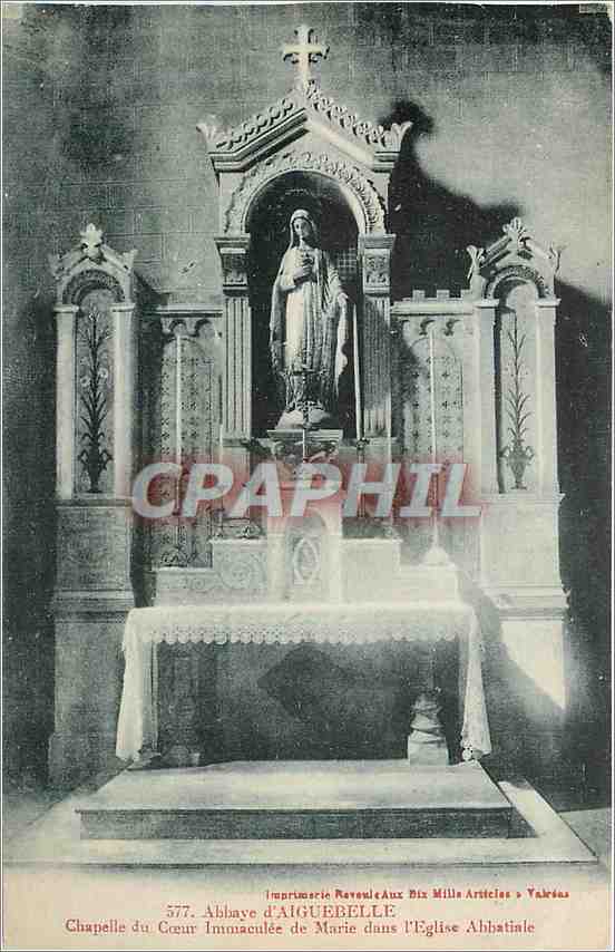 CPA Abbaye d'Aiguebelle Chapelle du Coeur Immaculee de Marie dans l'Eglsie Abbatiale 