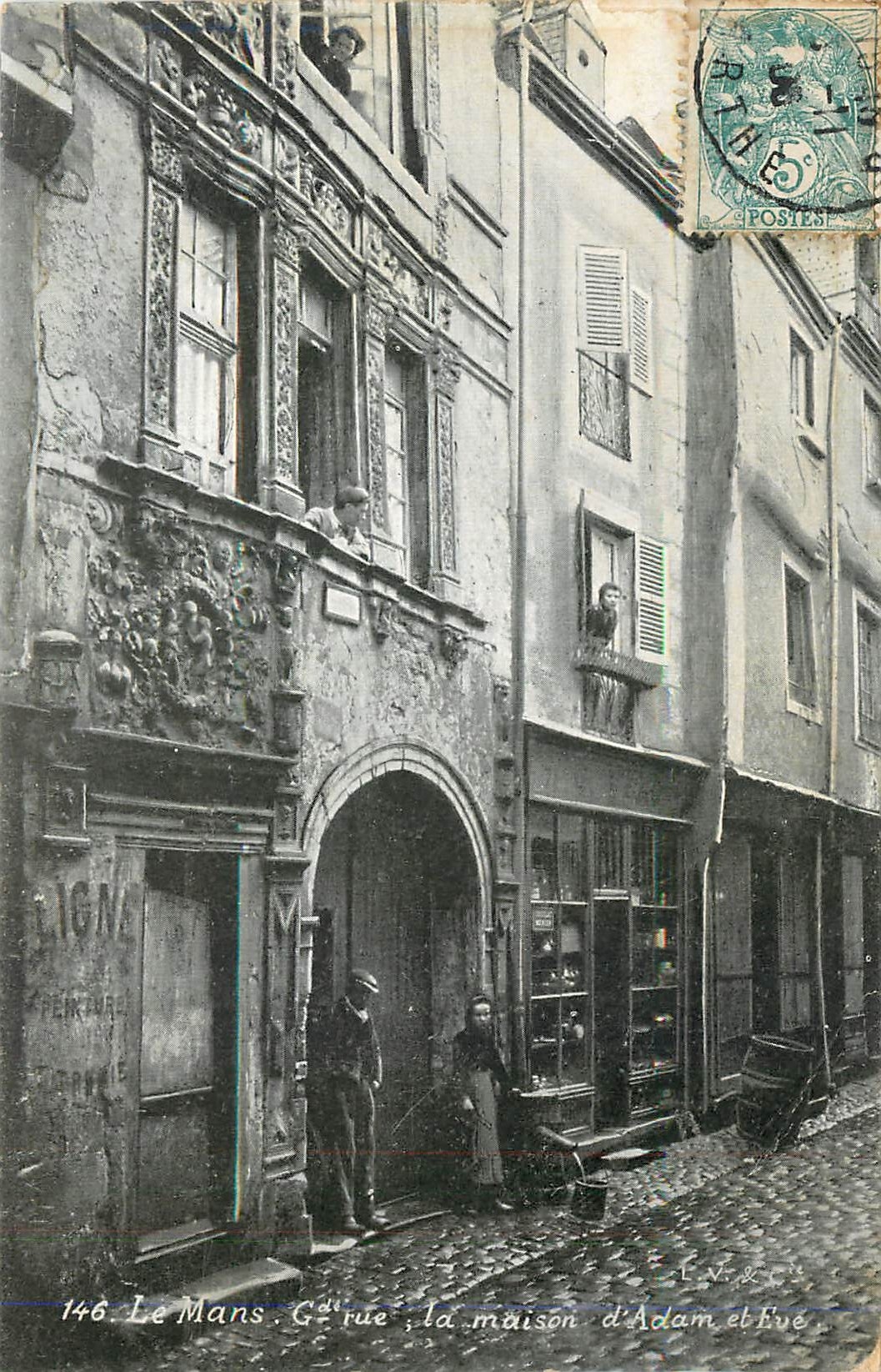 CPA Le Mans La Maison d'Adam Et Eve 