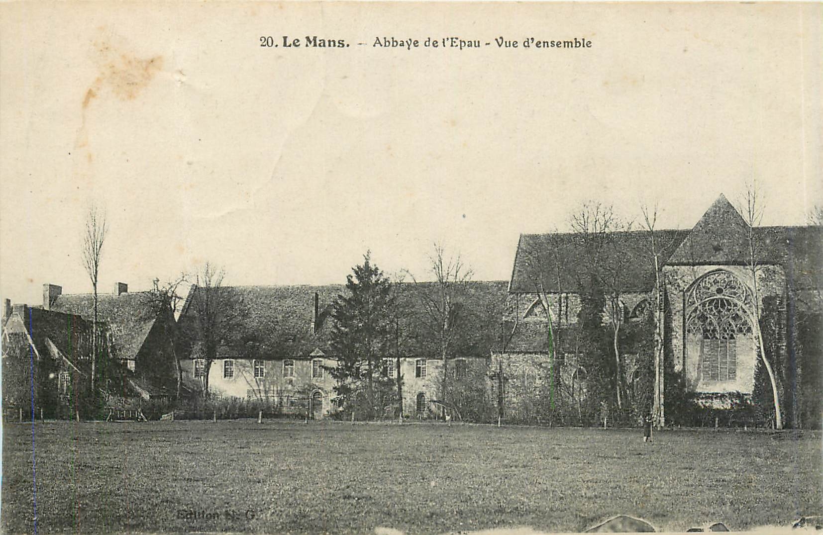 CPA Le Mans Abbaye de l'Epau Vue d'Ensemble 