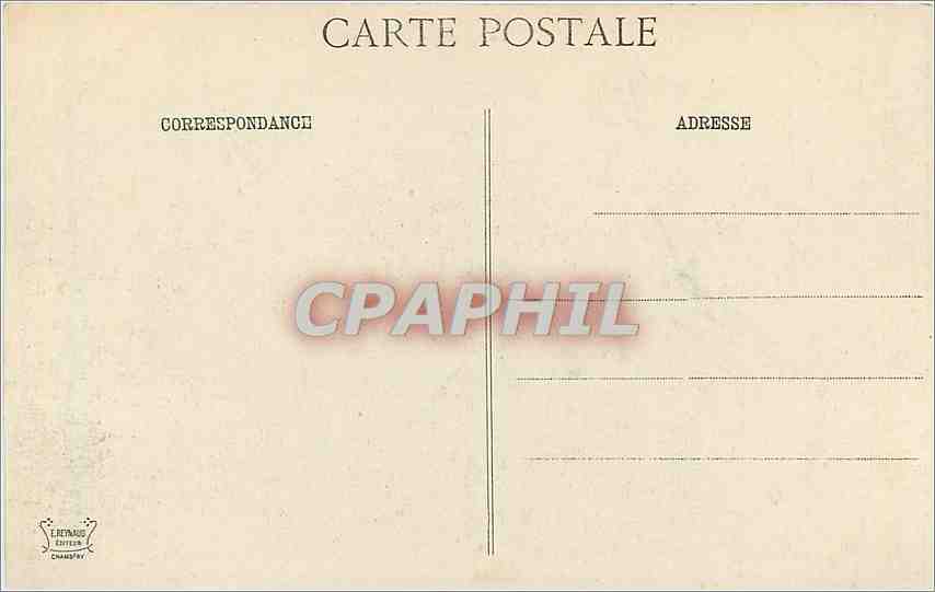 CPA Chambery Vue Generale et le Nivolet  — Rückseite
