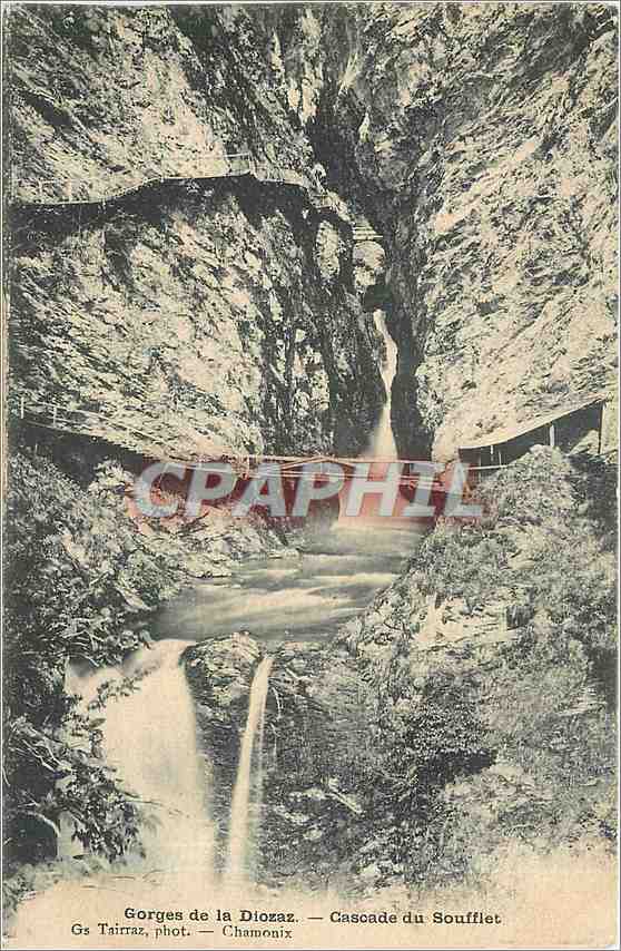 CPA Gorges de la Diozaz Cascade du Soufflet Chamonix 