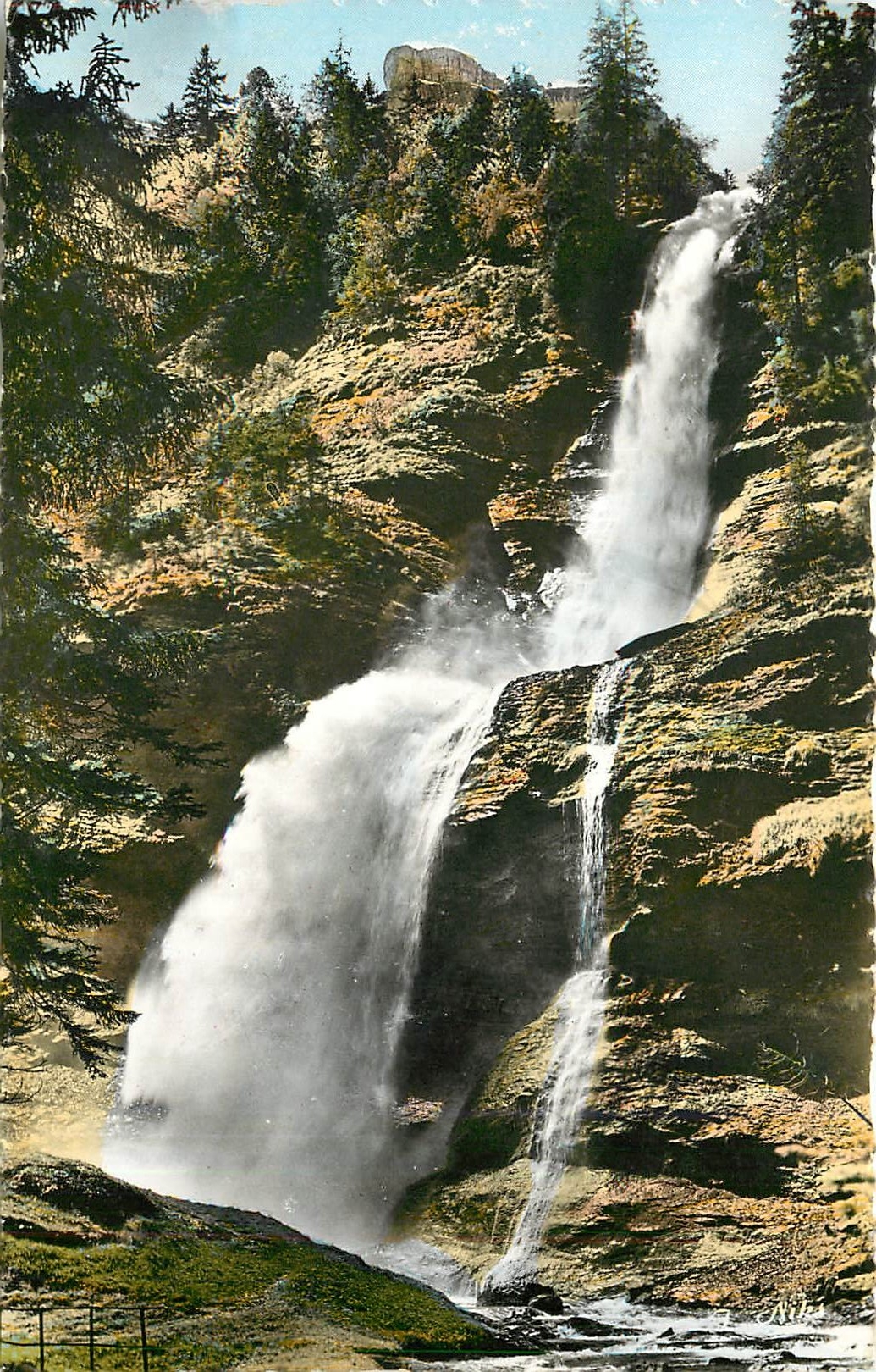 CPA Sixt Haute Savoie La Cascade du Rouget 