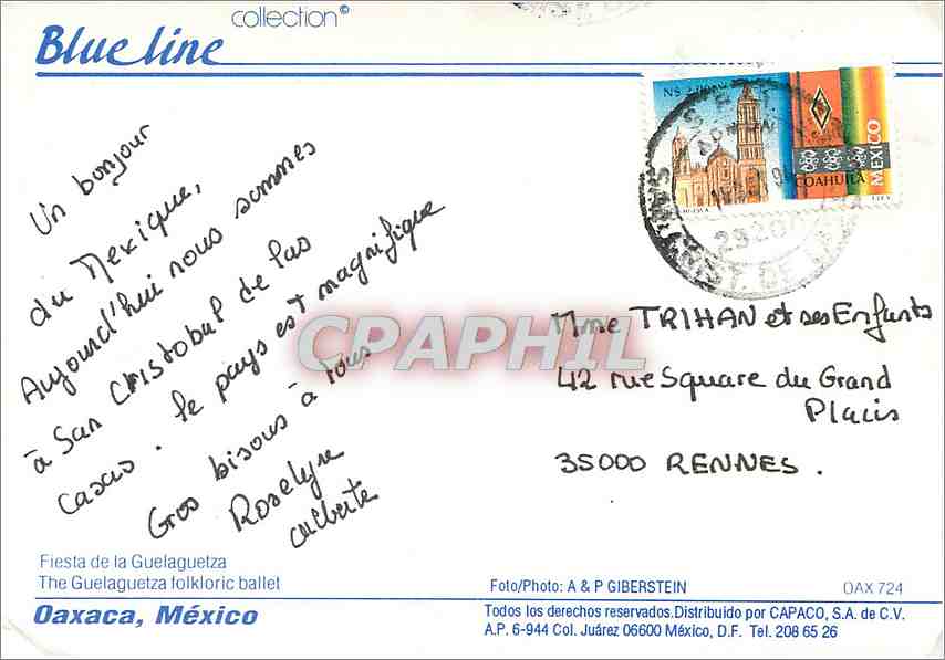 CPM Oaxaca Mexico  — Rückseite