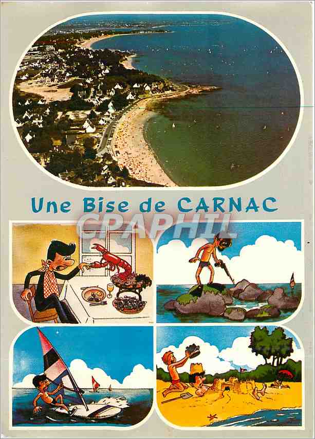 CPM Une Bise de Carnac 