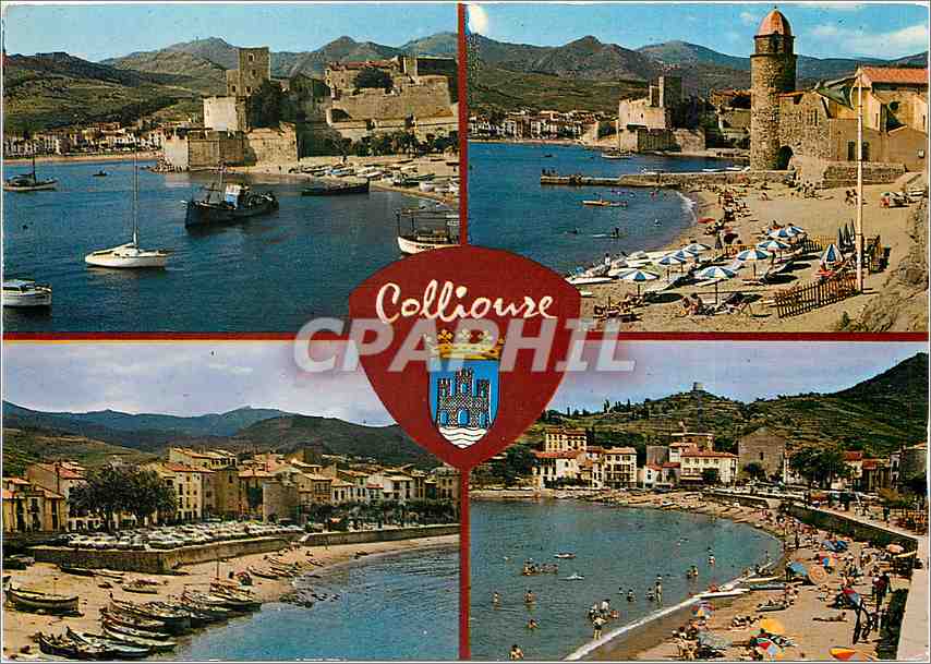 CPM La Cote Vermeille Collioure Divers aspects du celebre port catalan 