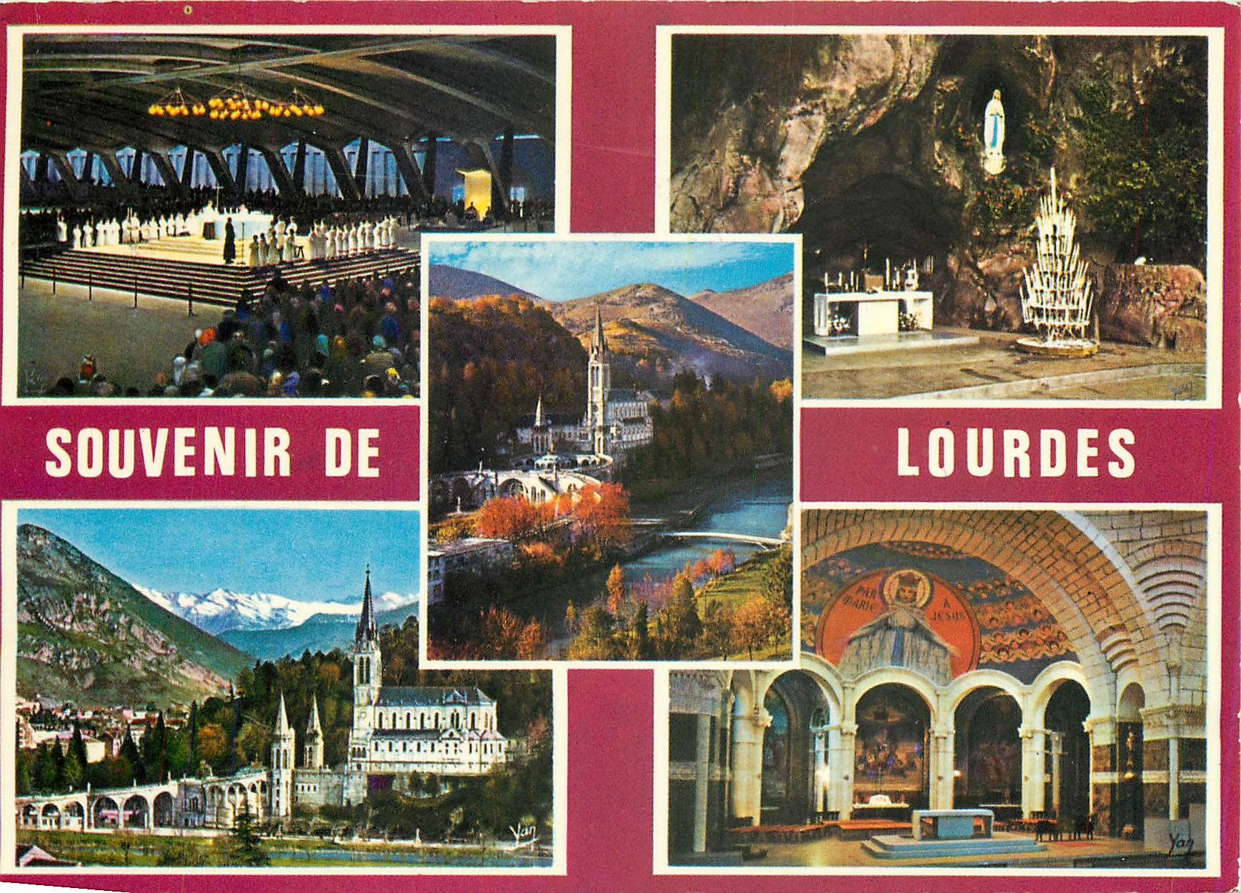CPA Souvenir de Lourdes 