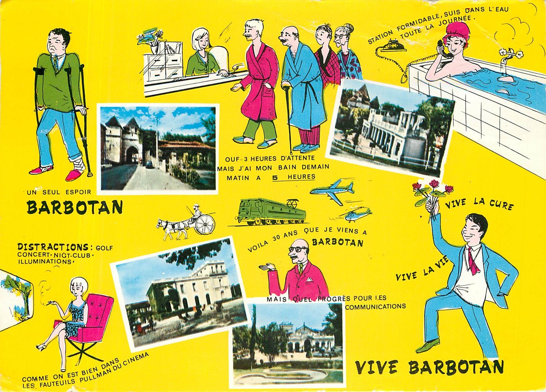 Barbotan-les-Thermes — station thermale — éditeur Combiner Imprimeur Maccon, n°32.096