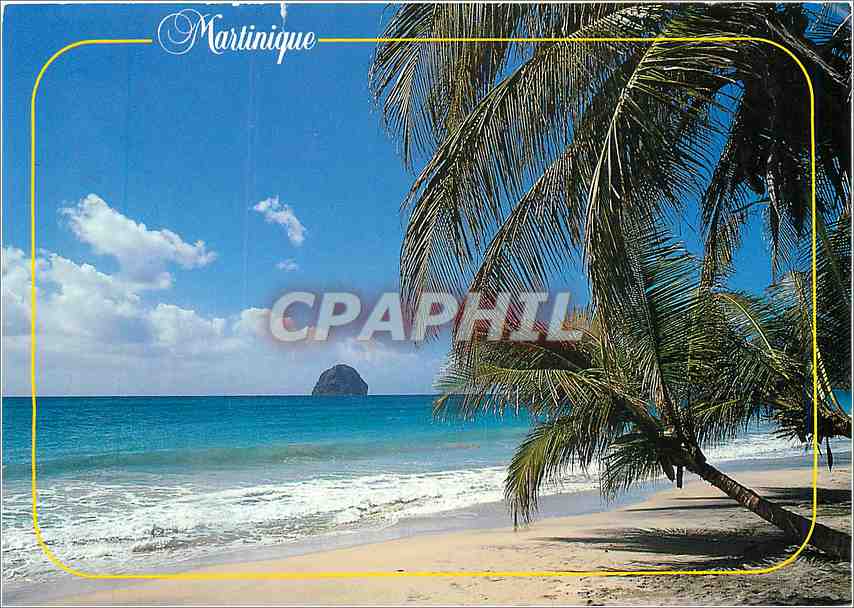 CPM Martinique Plage et roched du Diamant 