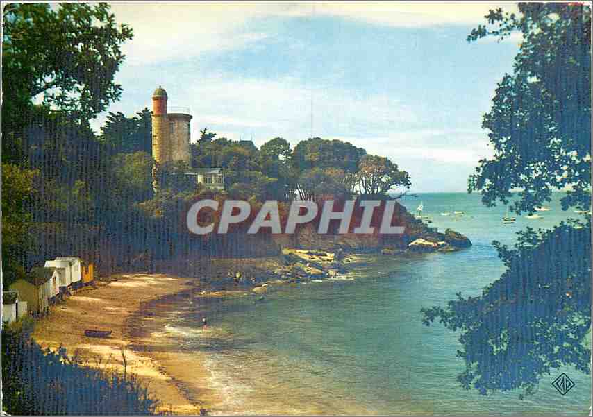 CPA Ile de Noirmoutier Plage de l'Anse Rouge et tour Plantier 