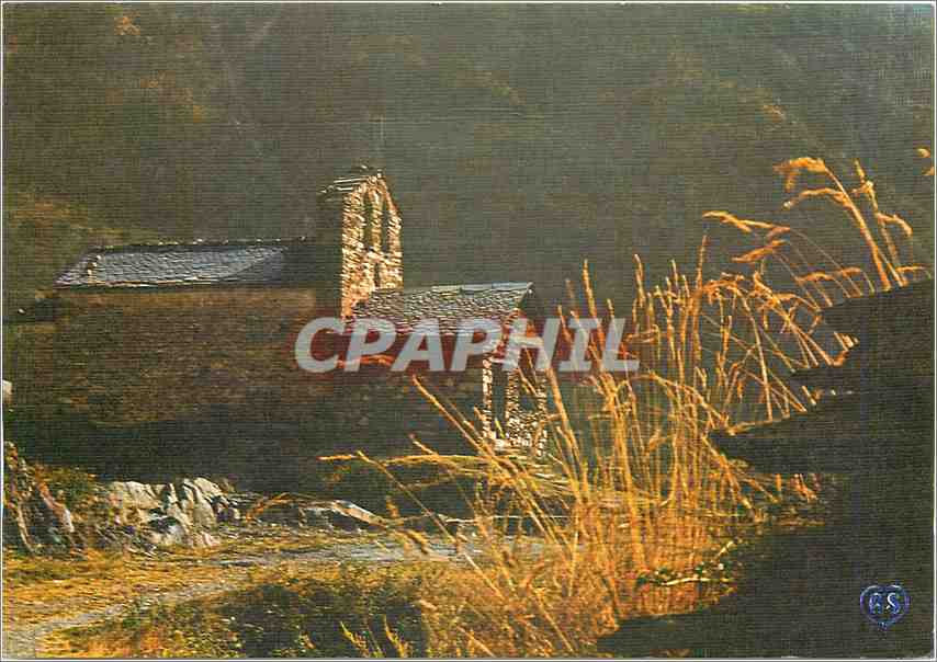 CPA Valls d'Andorra Encamp Contre jour sur la vieille chapelle de Les Bons 