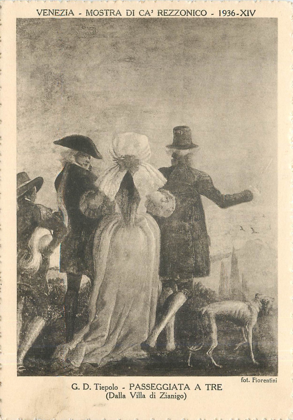 CPM Venezia Mostra di Ca Rezzonico GD Tiepolo Passeggiata A Tre 