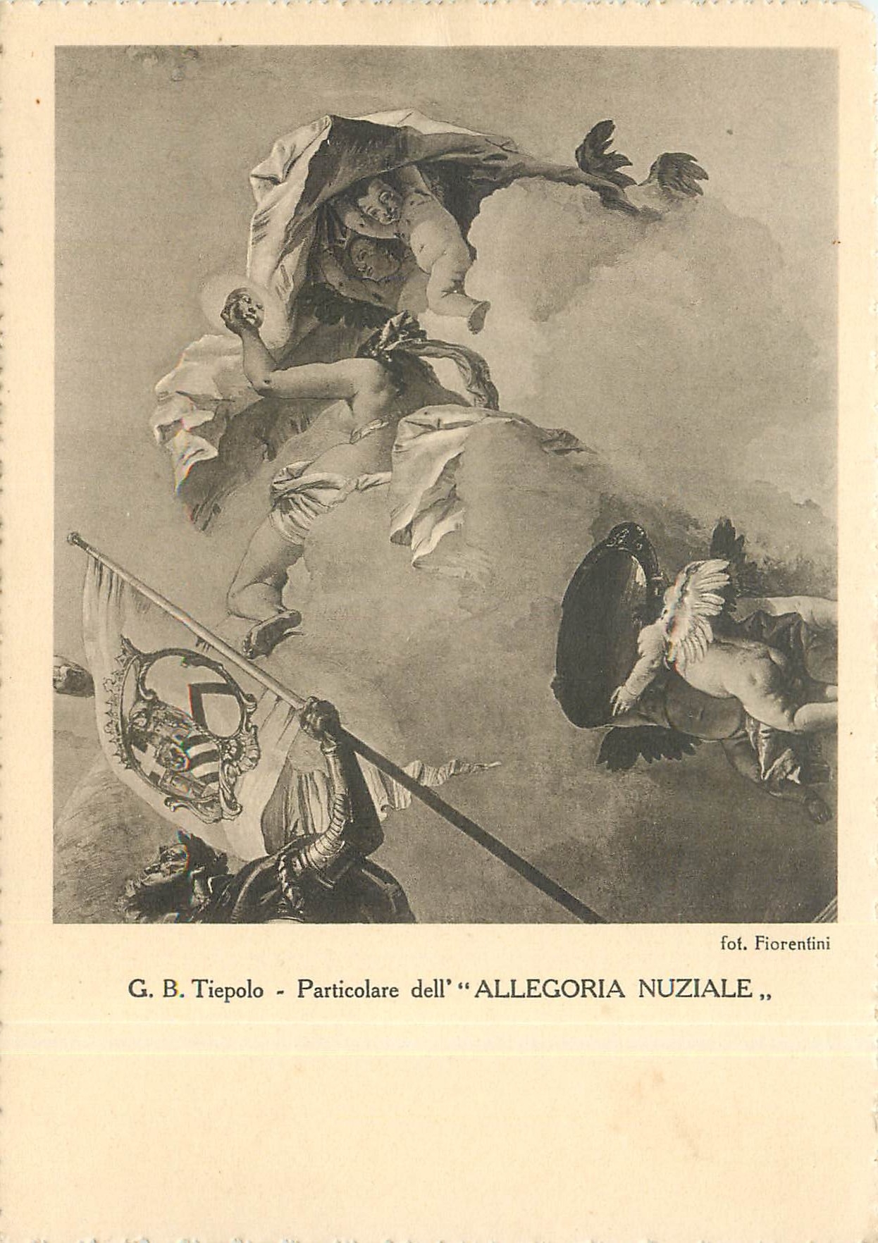 CPM GB Tiepolo Particolaire dell Allegoria Nuziale 