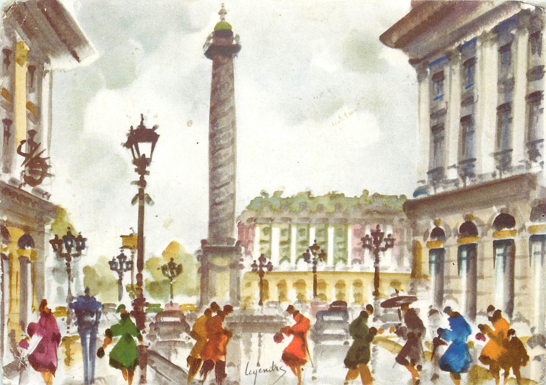 CPM M Legendre Paris Place Vendome 