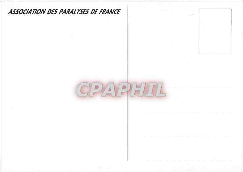 CPM Association des Paralyses de France  — Verso