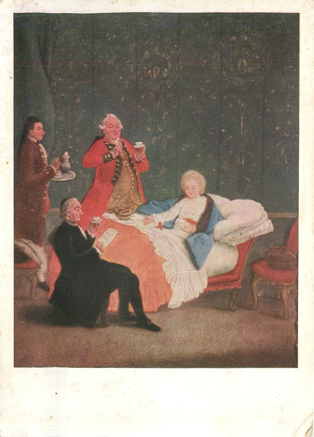 CPM Pietro Longhi La cioccolata del mattino Venezia Ca Rezzonico 