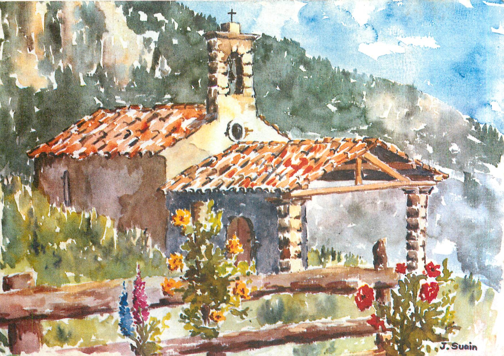 CPM Les Aquarelles de Provence Cote d'Azur Chapelle rustique 