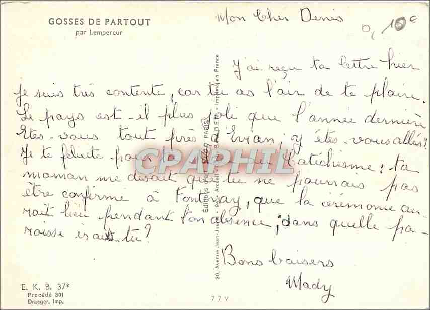 CPM Gosses de Partout par Lempereur  — Verso