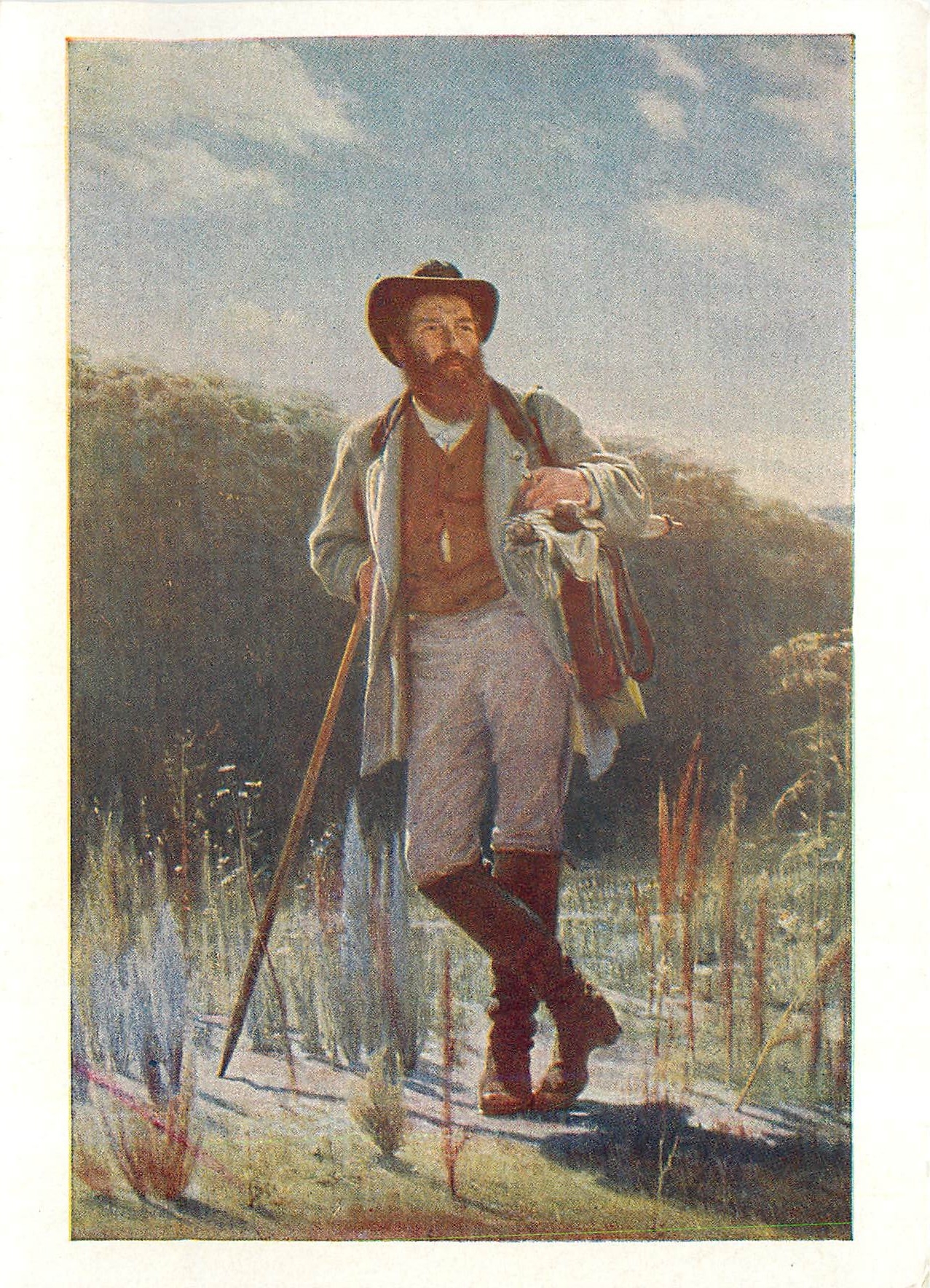 CPM IN Kramskoi Portrait du peintre Galerie Nationale Tretiakov 