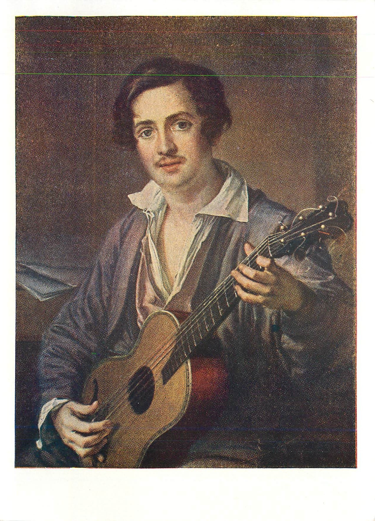CPM VA Tropinine Le Guitariste Galerie Nationale Tretiakov 