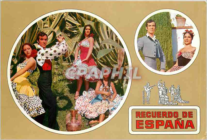 CPM Recuerdo de Espana Paco de Lucia y su Fiesta Culure Gitan Granada 