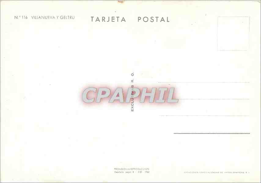 CPM Villanueva Y Geltru  — Rückseite