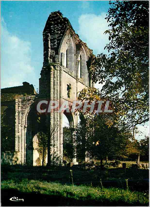 CPM St Maurice sur Aveyron Loiret Fontainejean Ruines de l'Abbaye 