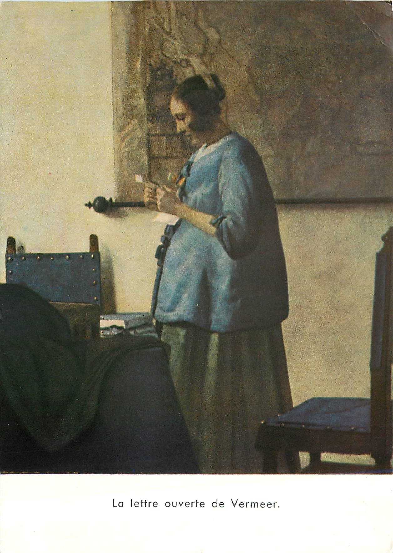 CPM La lettre ouverte de Vermeer 