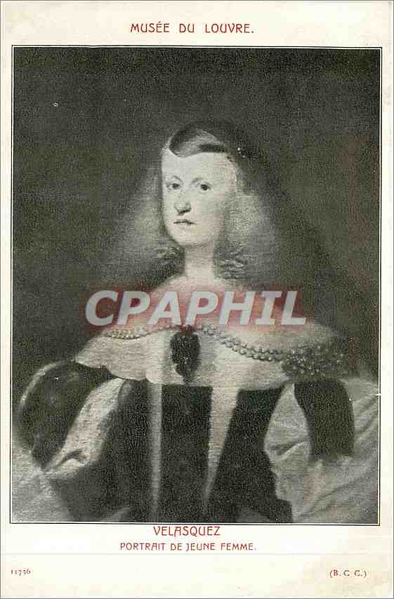 CPM Musee du Louvre Velasquez Portrait de Jeune Femme 