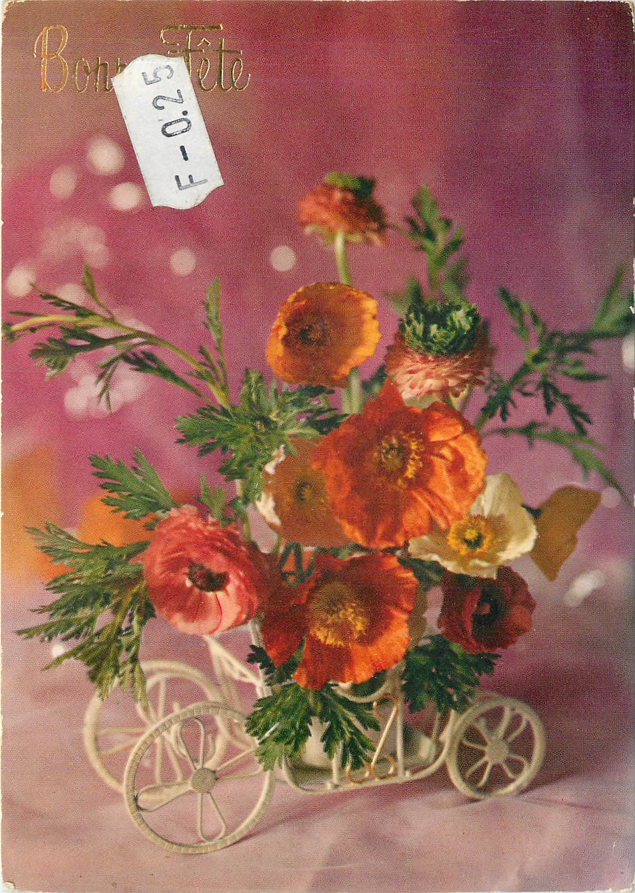 CPA Bonne Fete Fleurs