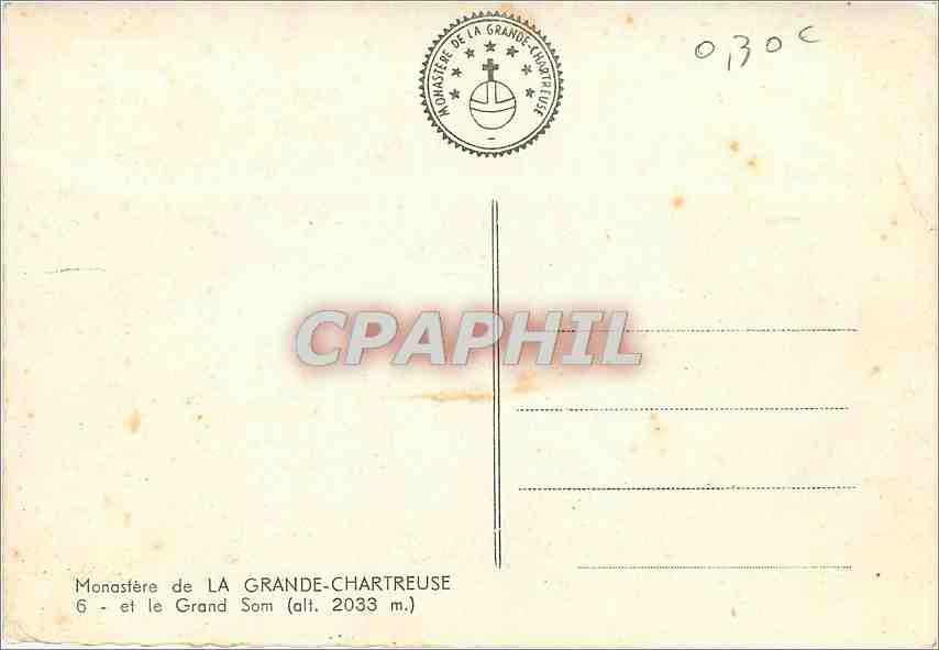 Monastère de La Grande-Chartreuse — et le Grand Som (alt. 2033 m.) — Monastère de La Grande-Chartreuse — Rückseite