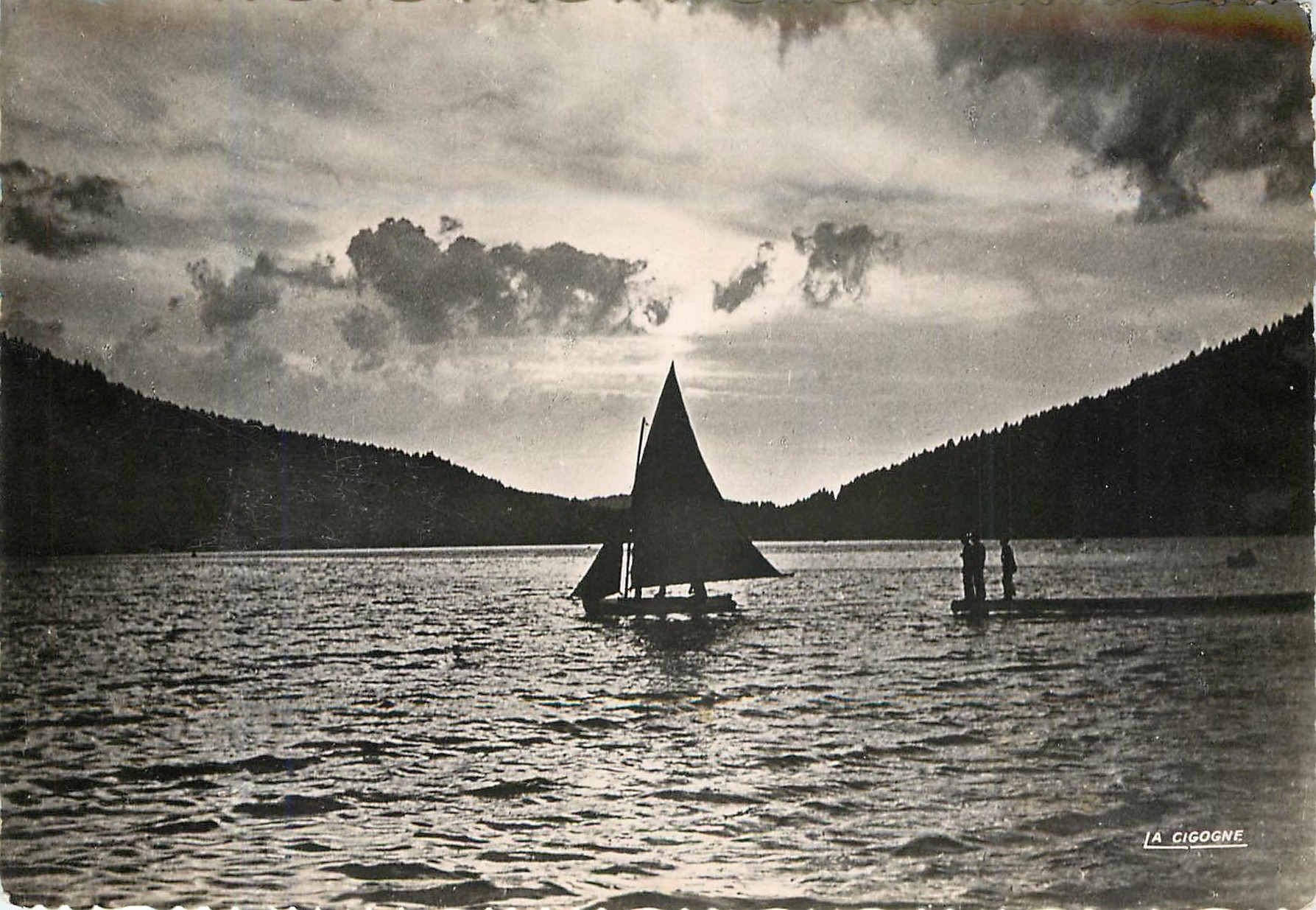 CPA Gerardmer Le lac au crepuscule 