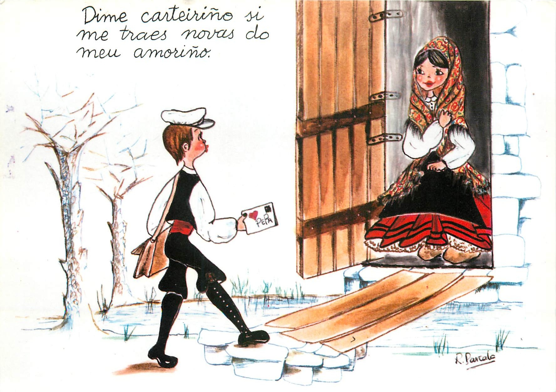 CPA Dime carteirino si me traes novas do meu amorino 