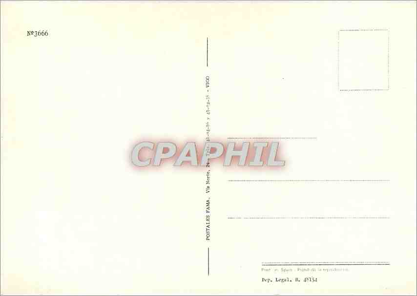 CPA Santiago de Compostela empapoume o corazon de amor  — Back
