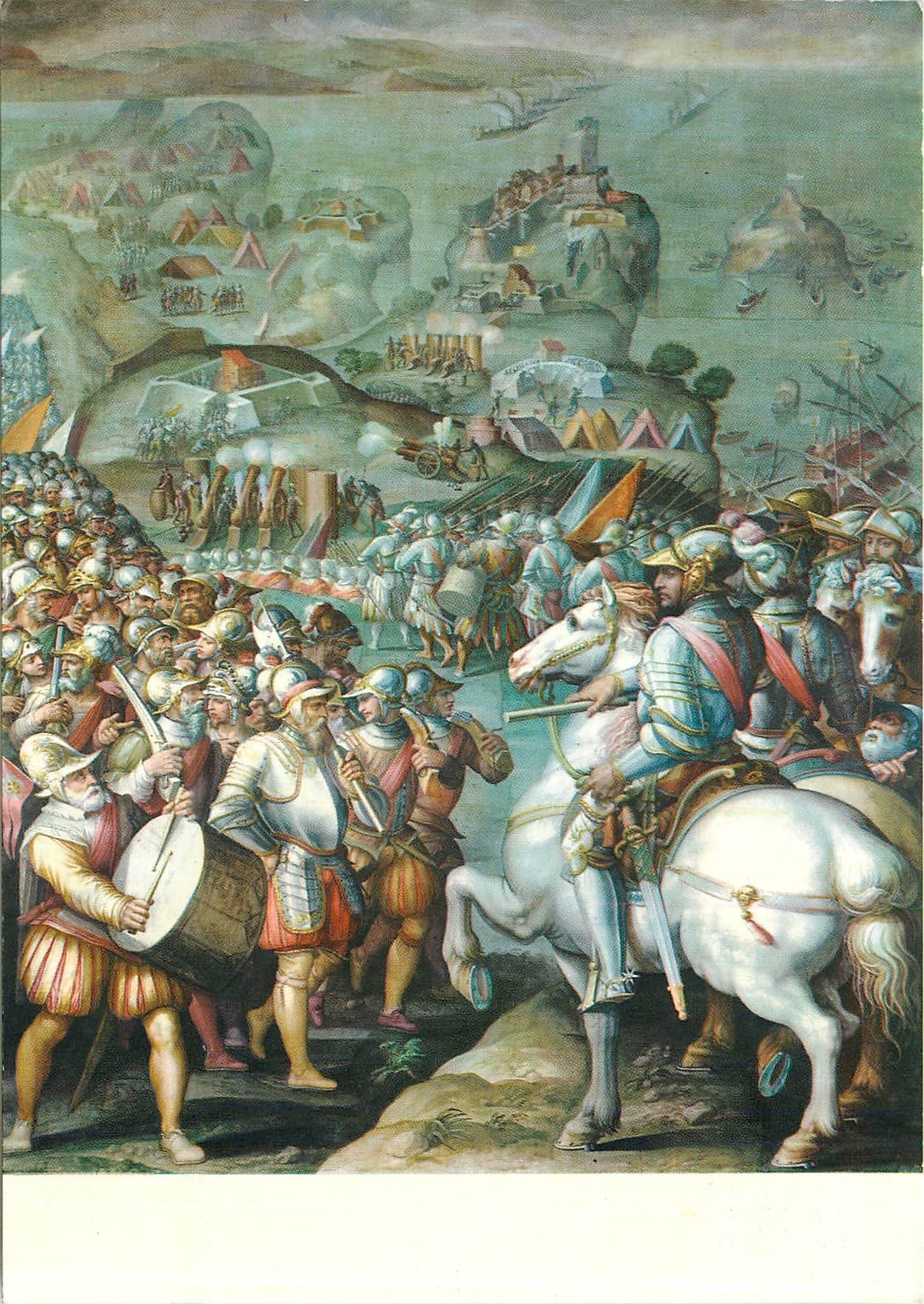 CPA Firenze Palazzo Vecchio La Prise de Porto Ercole 