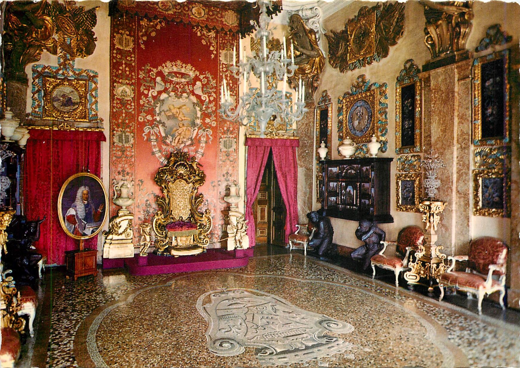 CPA Isola Bella Lago Maggiore Palazzo Borromeao Sala del Trono 