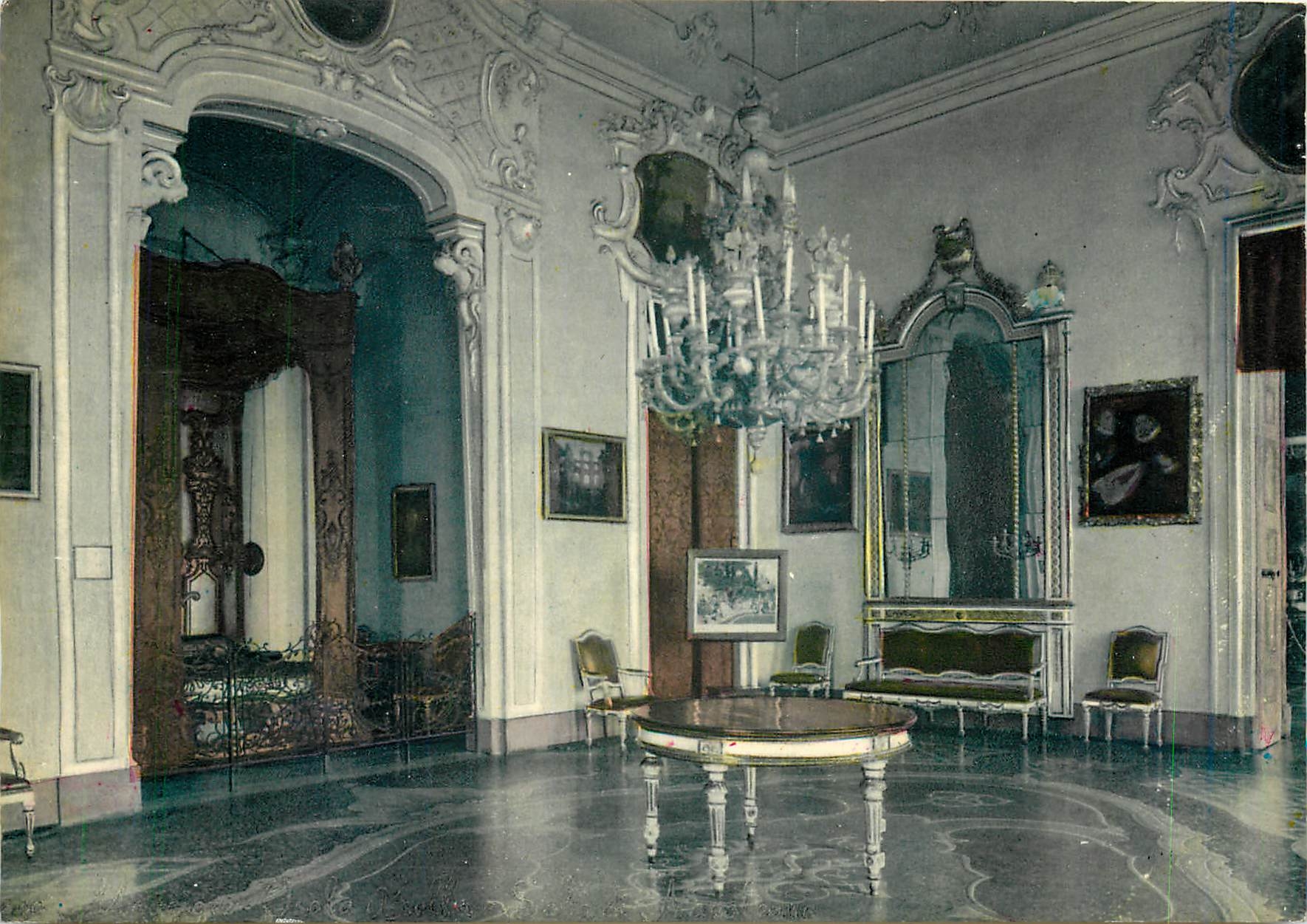 CPA Lago Maggiore Isola Bella Sala di Napoeone 