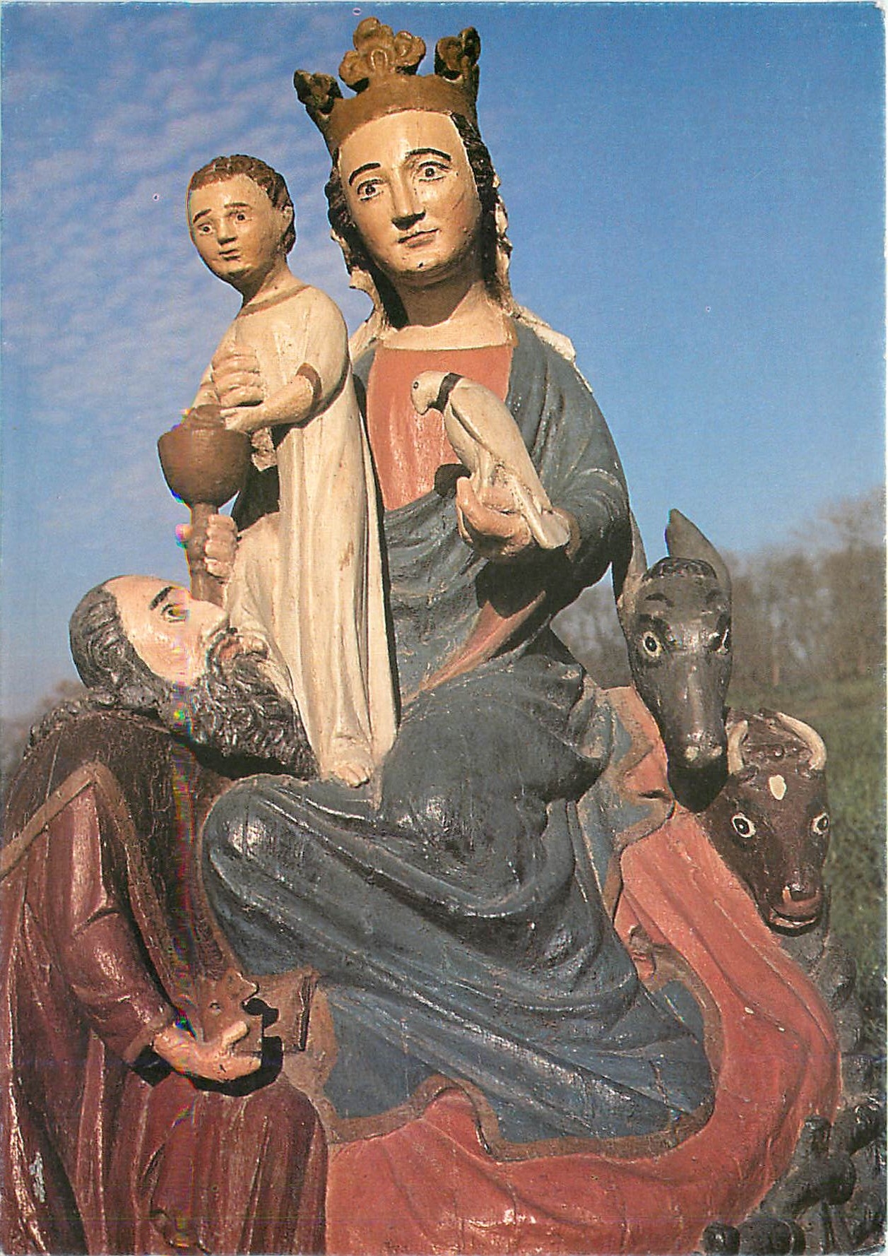 Adoration du Vieux Mage — Église de Dourdain — Diocèse de Rennes (vers 1400)
