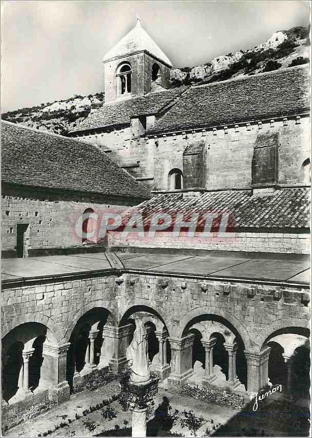CPM Abbaye Cistercienne de Senanque pres de Gordes Vaucluse Jardin et Clocher 