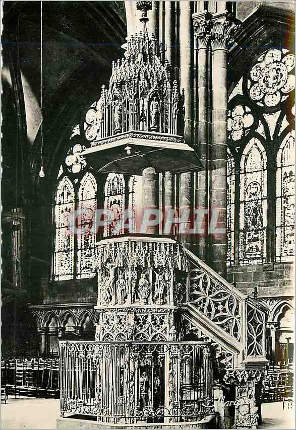 CPM Strasbourg La Cathedrale La Chaire ouvrage de Jean Hammer 