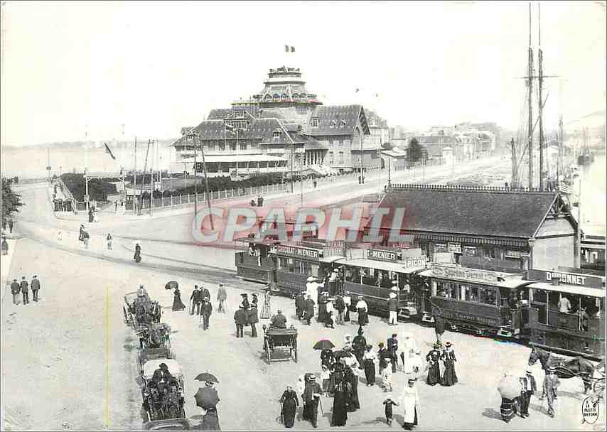 Saint-Malo - Pirate City — Arrival of the Steam Tram, Esplanade St-Vincent, 1900 — Leréec F. Collection - Saint-Malo