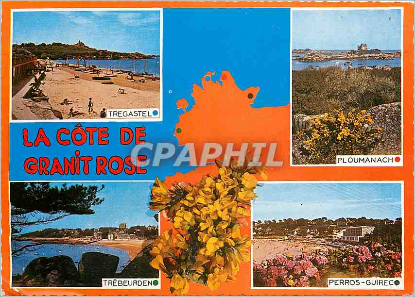 CPM La Bretagne La Cote de Granit Rose de Perros Guirec a Trebeurden 