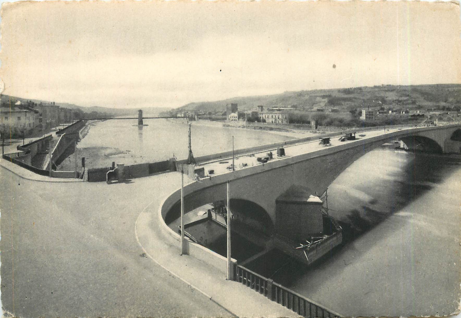 CPM Vienne Le Nouveau Pont Perspective sur le Rhone 