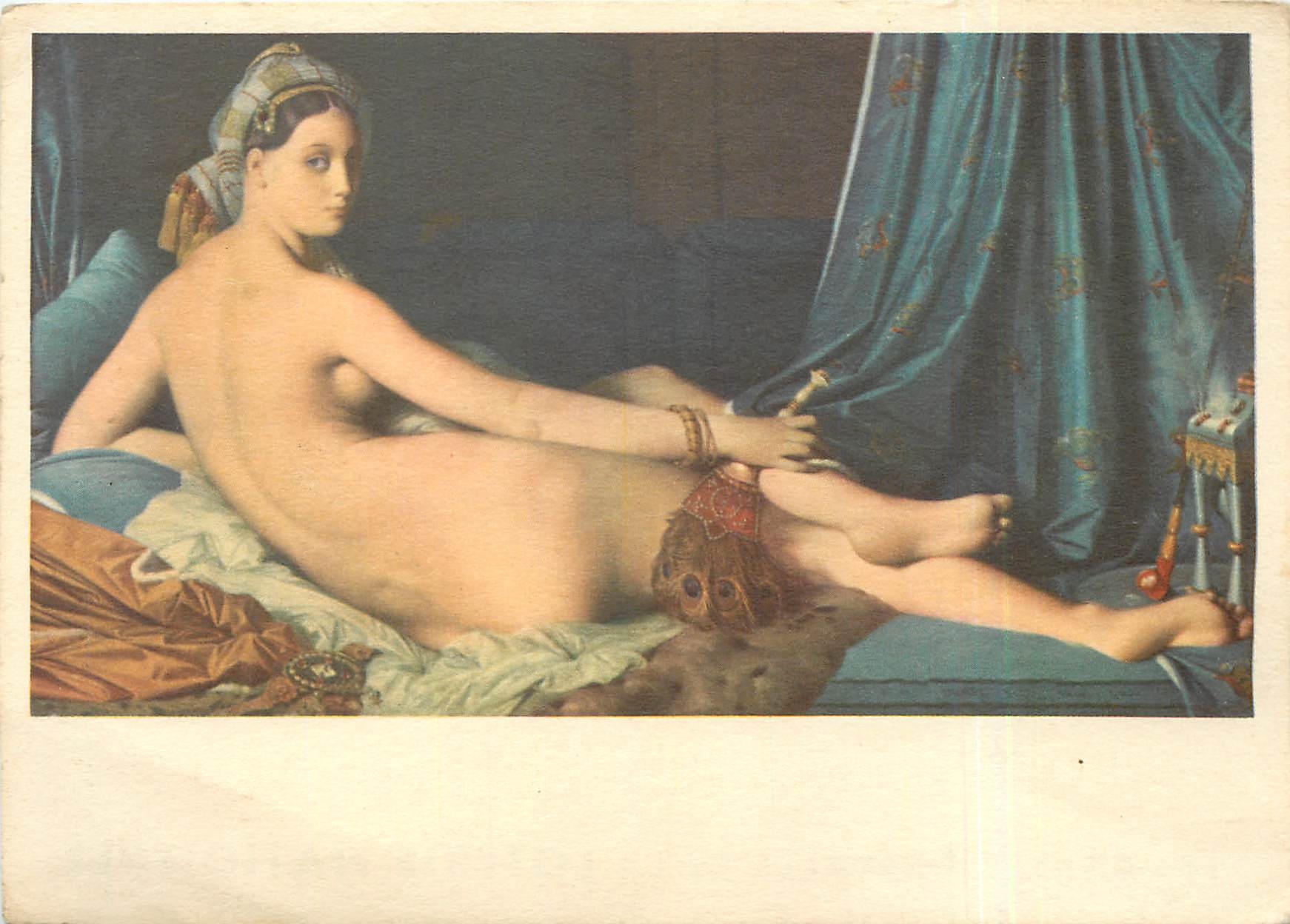 CPM Jean Auguste Ingres La gandre Odalisque couchee Musee du Louvre 