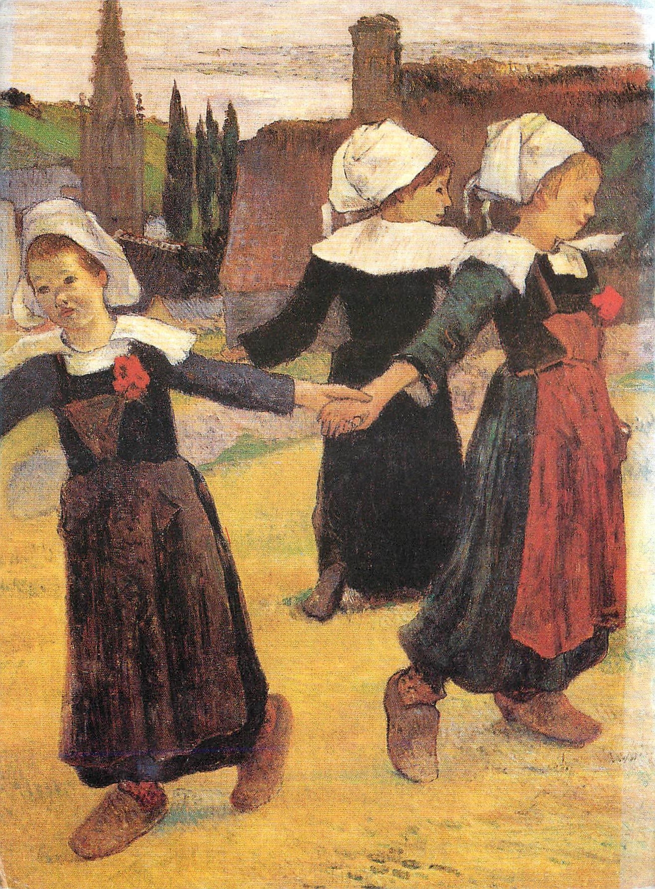 CPM Paul Gauguin La Ronde des Petites Bretonnes 