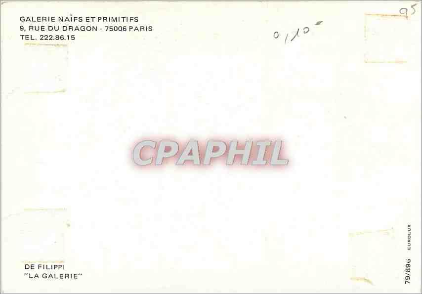 CPM De Filippi La Galerie  — Rückseite